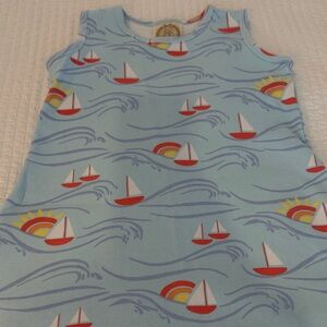 The Beaufort Bonnet Company Blue Sailboat Nightgown